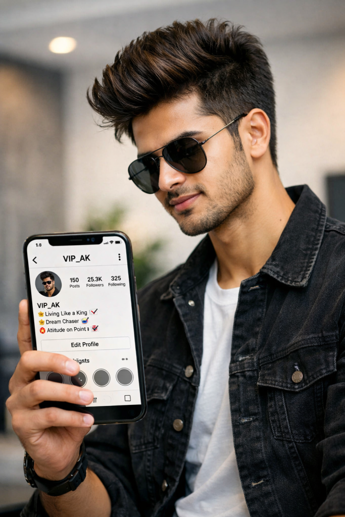 Instagram VIP bio for boy example profile