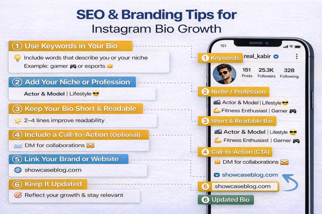 SEO and branding tips for Instagram VIP bio for boy
